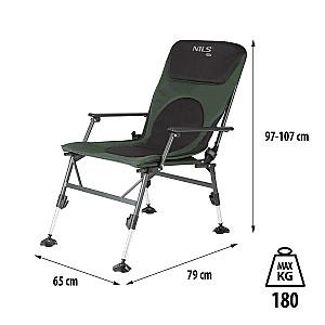 Scaun pliabil Nils Camp NC1801 Verde Inchis/Gri