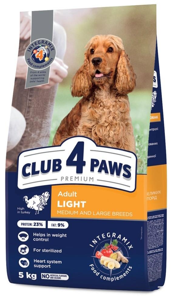 Hrana uscata pentru caini Club4Paws Adult Light Medium/Large Breeds 5kg