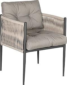 Scaun terasa Papatya Evans Anthracite / Beige