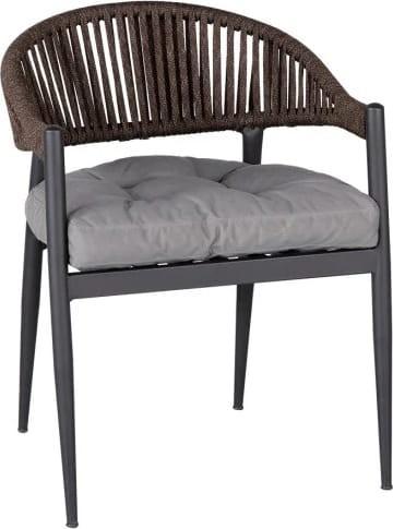 Scaun terasa Papatya Corner Anthracite / Brown / Grey