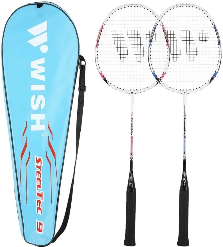 Racheta de badminton WISH Steeltec 9 Red Set