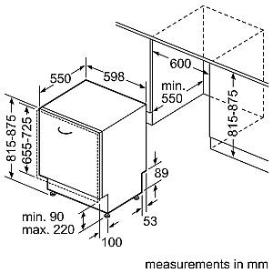 Masina de spalat vase incorporabilă Bosch SMV4HVX00K Gray