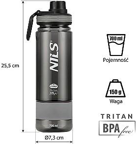 Sticla pentru apa Nils Camp NCD07 Grey