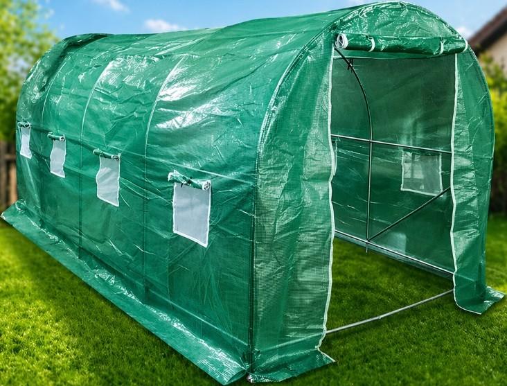 Seră de tip tunel Greentech 140gr 4.5mx2mx2m Green
