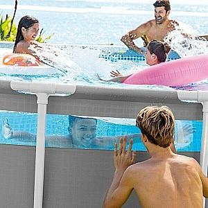 Piscina cu carcasa Intex Prism Frame Clearview (427 x 107 cm)