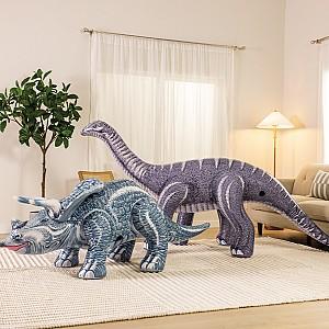 Jucarie interactiva Intex Triceratops și Brontosaurus gonflabil