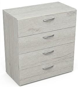 Comoda ML Mobila ML-2 4S Stejar Kraft Alb