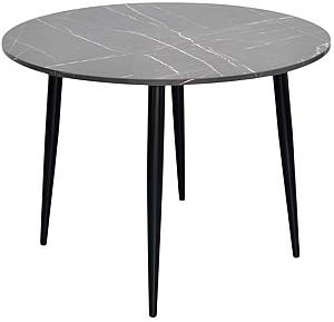 Set de masa si scaune Evelin DT 402-6B + 4 scaune YTC-097B UF BLU-14 (Dark Grey)