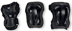 Echipament de protectie Rollerblade  Skate Gear Junior 3 Pack XXXS Black (069P0200100)