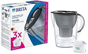 Cană filtrantă pentru apă BRITA Marella Black 3X Filter