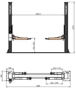 Echipament de ridicare Thinkcar TVL 240