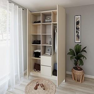 Dulap Smartex N14 140 cm Ivory / Stejar Deschis