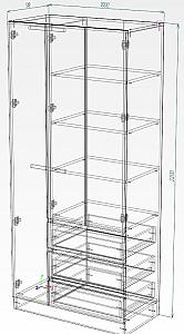 Dulap Smartex N15 100 cm Grafit