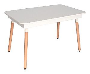 Set de masa si scaune Evelin DT 432-1R Wo + 4 scaune QT-284 Wo / UF885-02 (Light Beige)