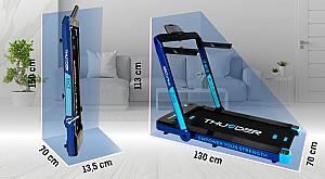 Banda de alergat Thunder Race Blue