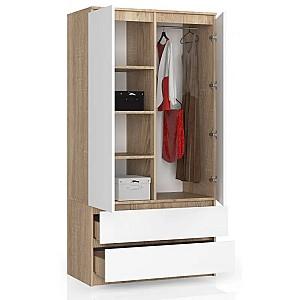 Dulap Akord S90 2D2SZ Sonoma Oak/White