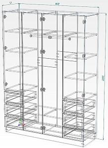 Dulap Smartex N17 160 cm Alb