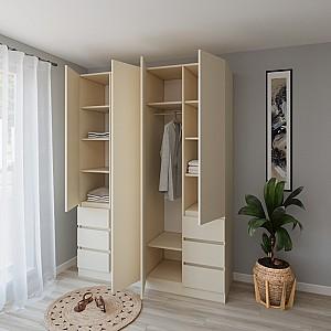 Dulap Smartex N17 180 cm Ivory