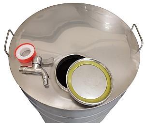 Butoi de inox IPS GROUP Inox cu robinet inox 105 L