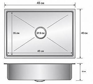 Chiuveta de bucatarie Backer Trad 450-40029 INOX