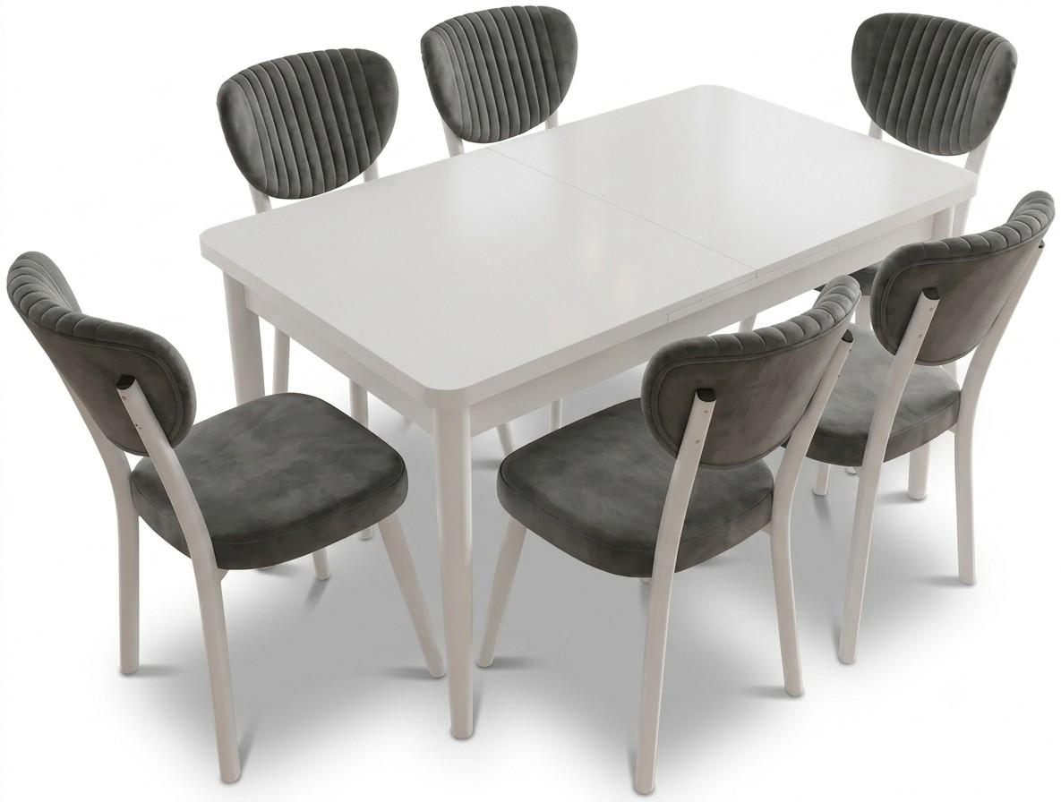 Set de masa si scaune Kelebek ES-4004 (6 scaune)
