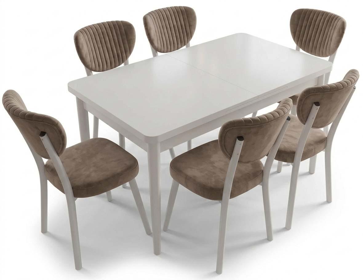 Set de masa si scaune Kelebek ES-4005 (6 scaune)
