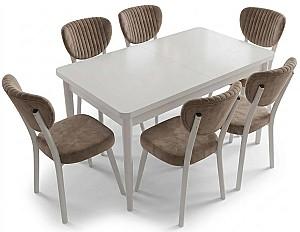 Set de masa si scaune Kelebek ES-4005 (6 scaune)