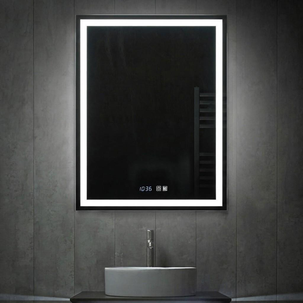 Oglindă PS LED (colt ascuțit) 600x800