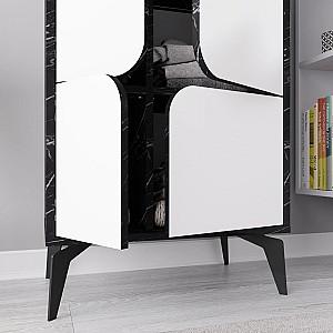 Dulap DECO Spark Bendir(Negru)/Alb