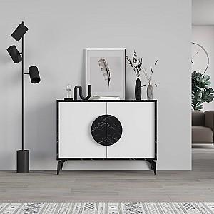 Masa consola DECO Gora 110 cm Bendir(Negru)/White(Alb)