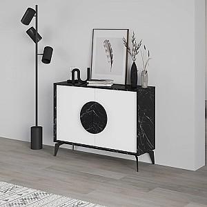 Masa consola DECO Gora 110 cm Bendir(Negru)/White(Alb)