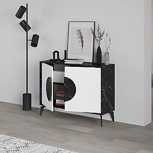 Masa consola DECO Gora 110 cm Bendir(Negru)/White(Alb)