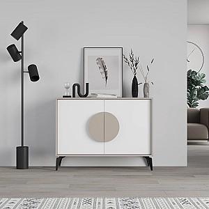 Masa consola DECO Gora Light Mocha(Bej)/White(Alb)