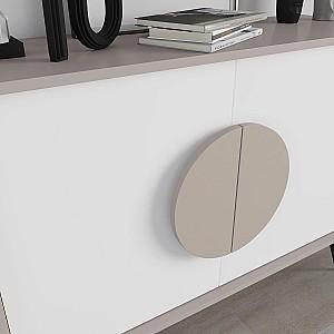 Masa consola DECO Gora Light Mocha(Bej)/White(Alb)