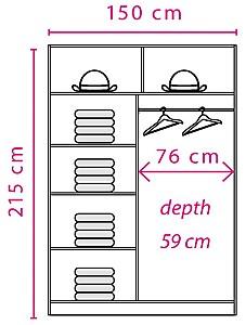 Dulap-cupe Fadome EFFECT EF-3-150
