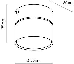 Corp de iluminat TK Lighting Space 6140 Black/Gold