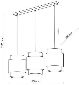 Lustra TK Lighting Boho 5654 White