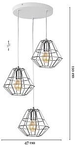 Lustra TK Lighting Diamond 4277 Silver