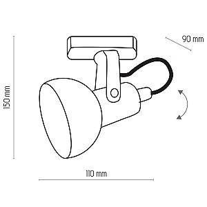Corp de iluminat TK Lighting Tracer 4043 Black