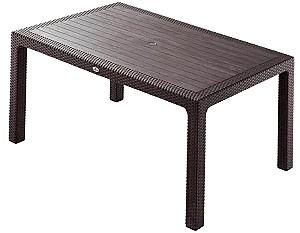 Masa de gradina Heniver Rattan 90x150 Maro