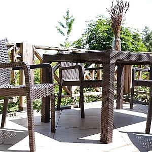 Masa de gradina Heniver Rattan 90x150 Maro