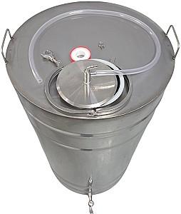 Butoi de inox IPS GROUP INOX 80 l ( cu robinet, aerator, furtun)