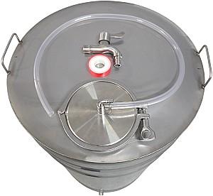 Butoi de inox IPS GROUP INOX 80 l ( cu robinet, aerator, furtun)
