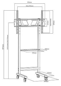 Suport pentru televizor Charmount CT-FTVS-T120E