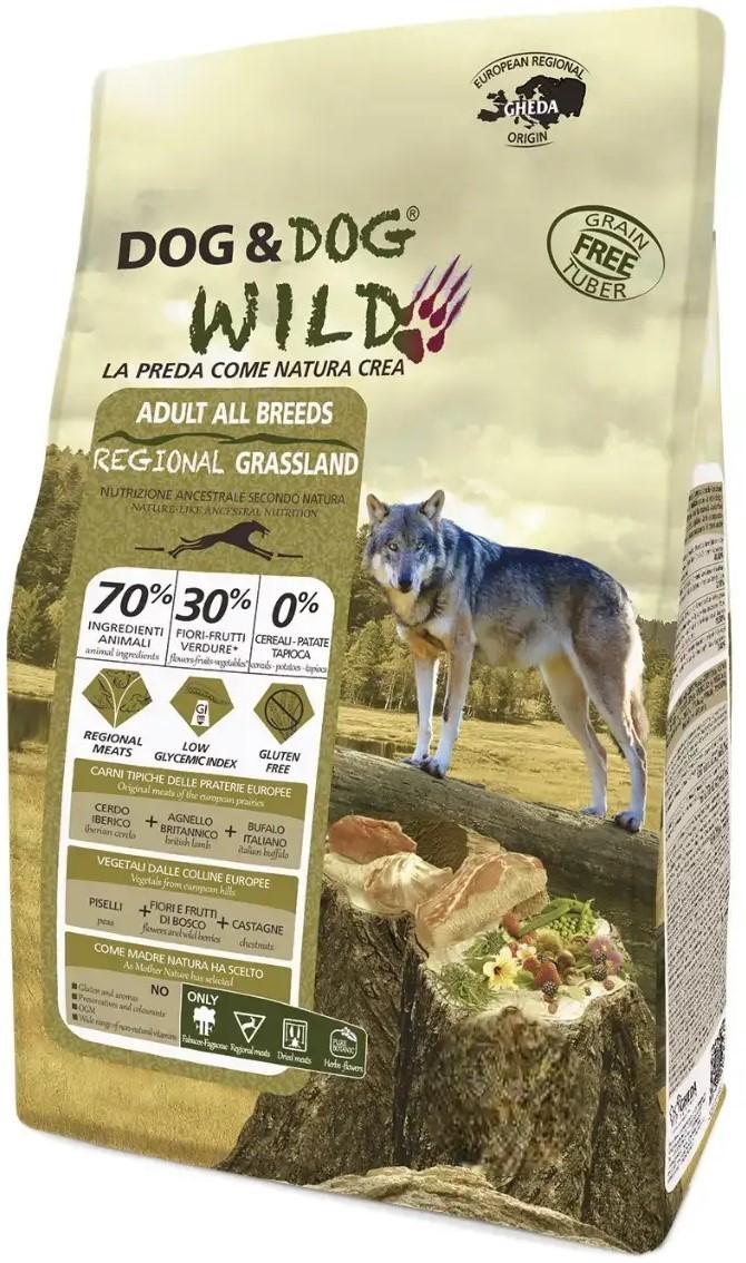 Hrana uscata pentru caini Gheda Dog&Dog Wild Regional Grasland 2kg