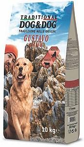 Hrana uscata pentru caini Gheda Dog&Dog Traditional Attivo Manzo 10kg