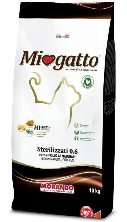 Hrana uscata pentru pisici Morando Miogatto Sterilized Rich In Natural Chicken 10 kg