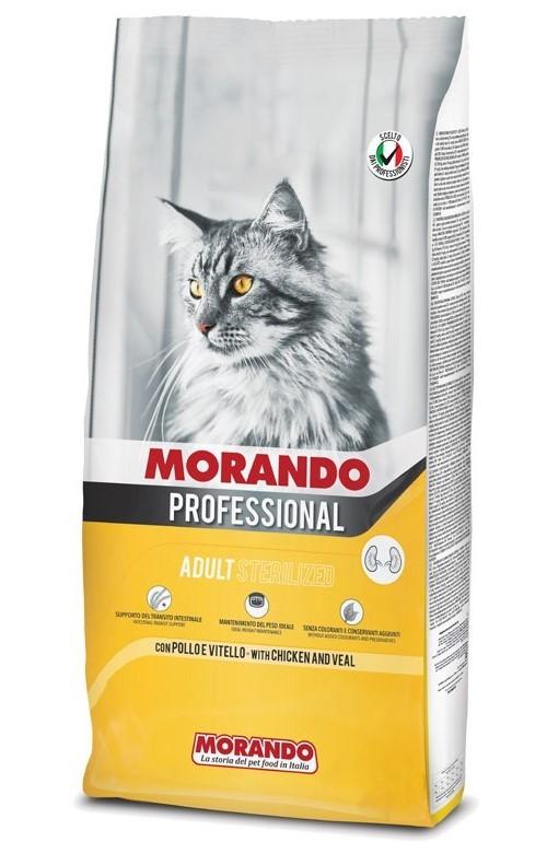 Hrana uscata pentru pisici Morando Professional Adult Sterilized Chicken & Veal 7kg