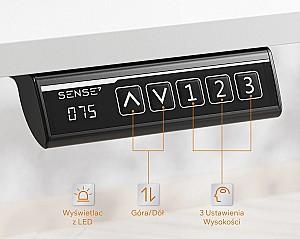 Masa de birou SENSE7 Nojo Light 140x70 White
