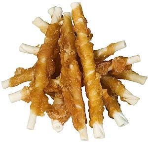 Snackuri pentru caini Dog Fest Chicken Stripes on Chewy Stick 500g
